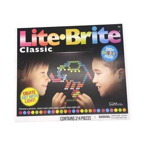 Lite-Brite Classic Toy With 214 Pieces & 200 Colorful Pegs For Kids Aged 4+ READ